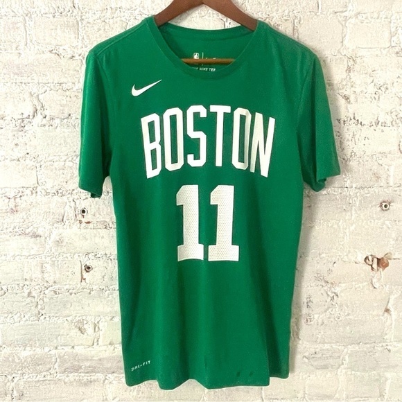 Nike Green Dri-Fit The Nike Tee NBA Boston Kyrie Irving #11 Sz Small - Picture 1 of 4